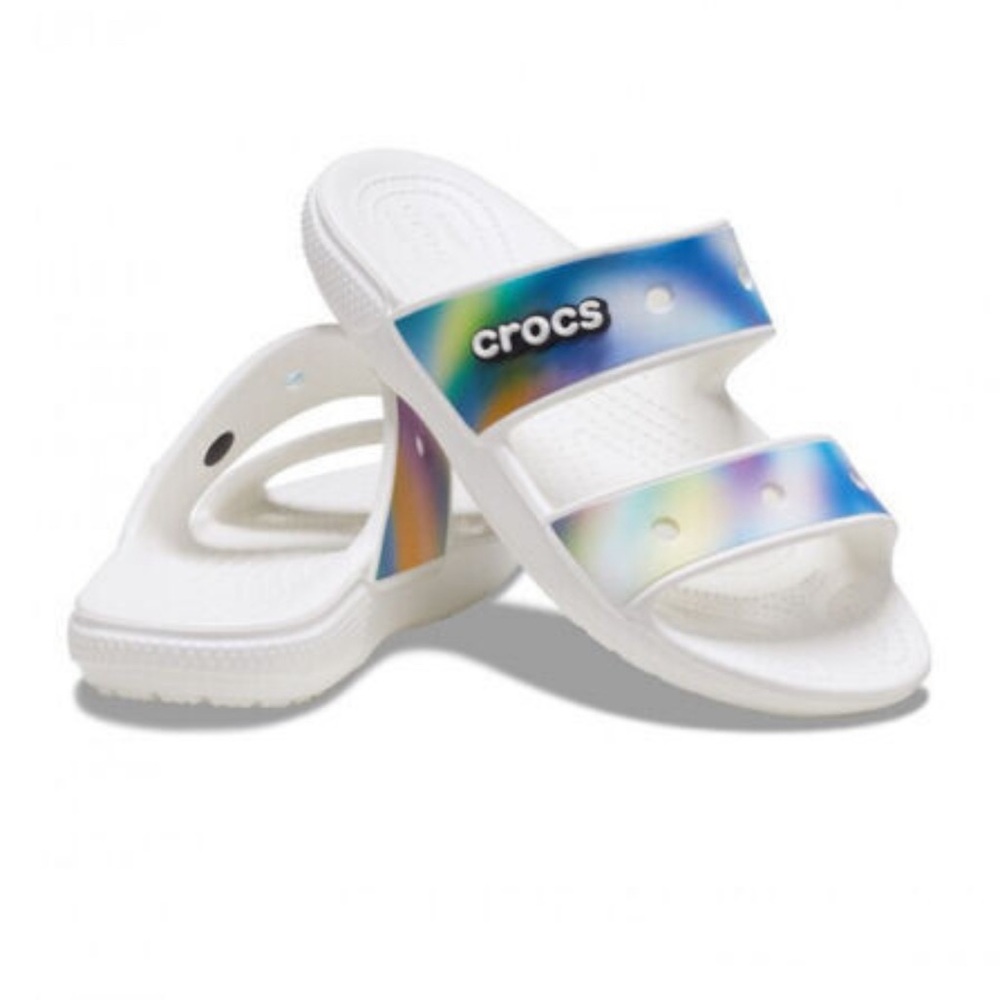 Classic Crocs Solarized Tie Dye Two-Strap Sandals shower Sandals size 11